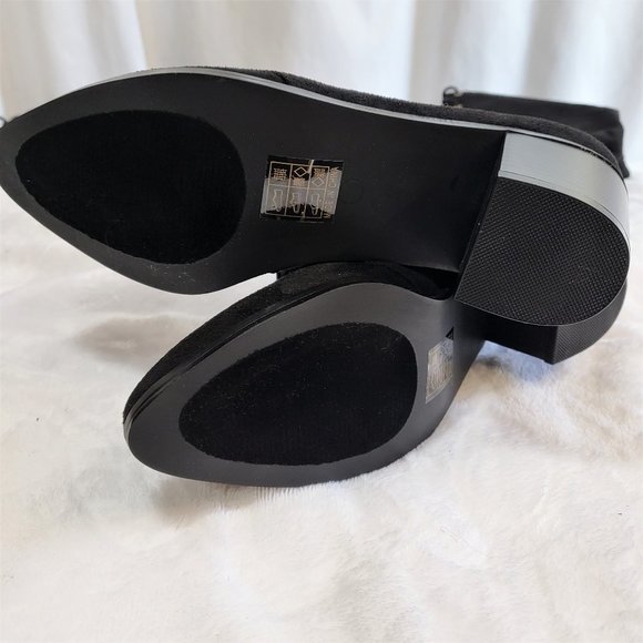 * So Me Black Over The Knee Lace Up Block Heel Boots - Picture 7 of 7